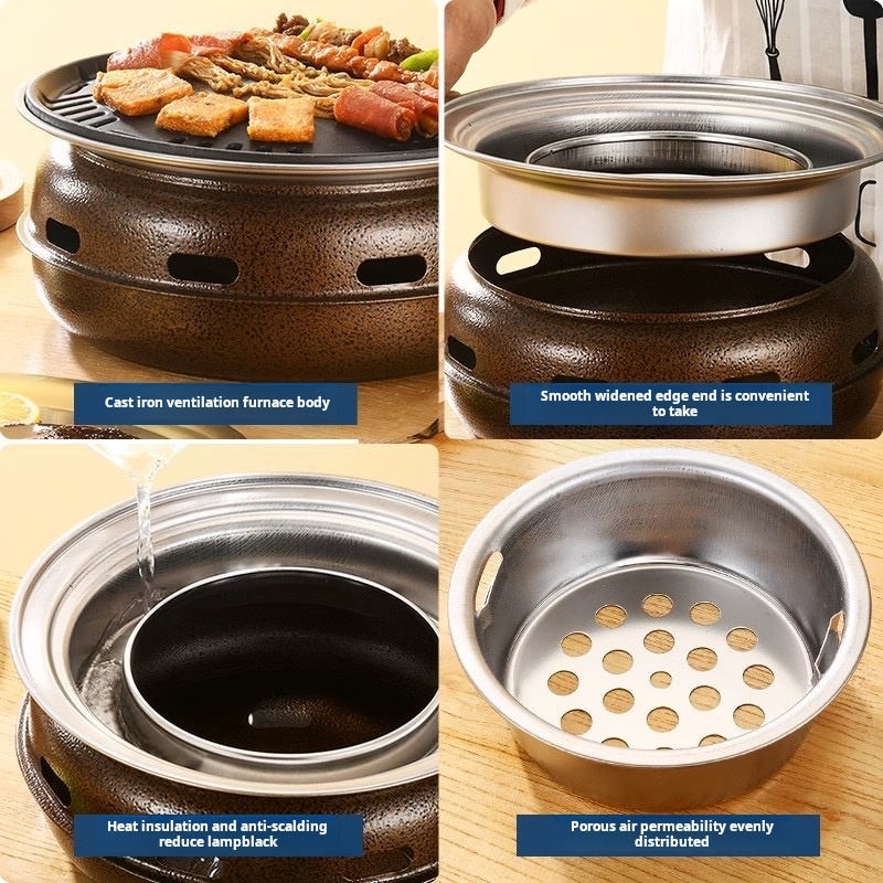 Korean Style Round BBQ Grill P - Korean Bbq Grill 리뷰 및 가격