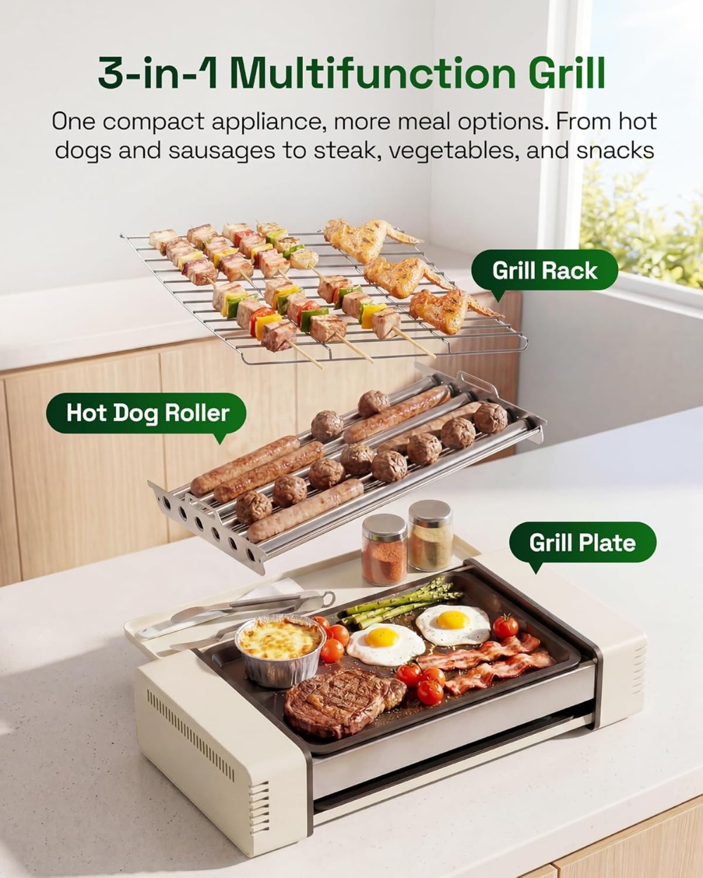 3-in-1 Smokeless Indoor Grill  - Korean Bbq Grill 리뷰 및 가격