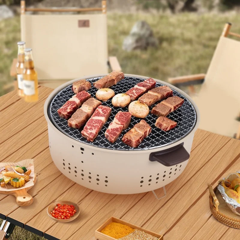 Round Barbecue Stove 1/3pcs Po - Korean Bbq Grill 리뷰 및 가격