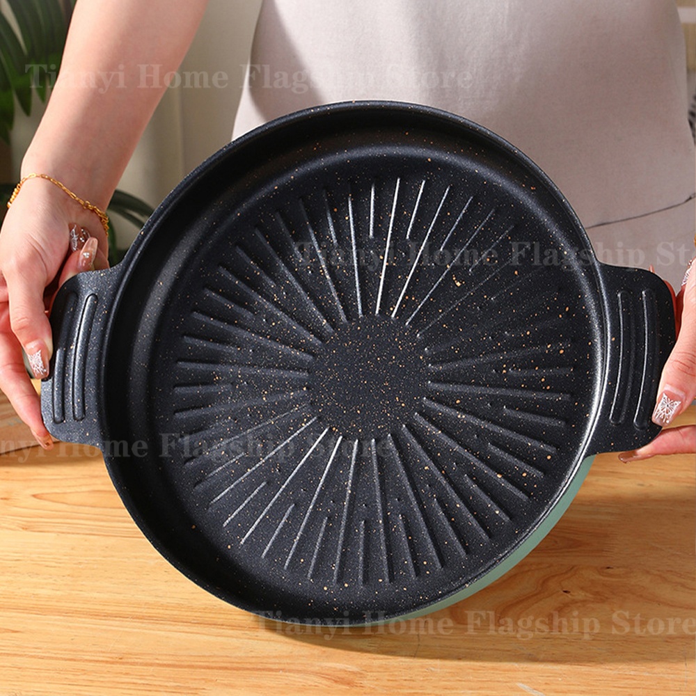 Grill Pan Round Non-Stick Barb - Korean Bbq Grill 리뷰 및 가격