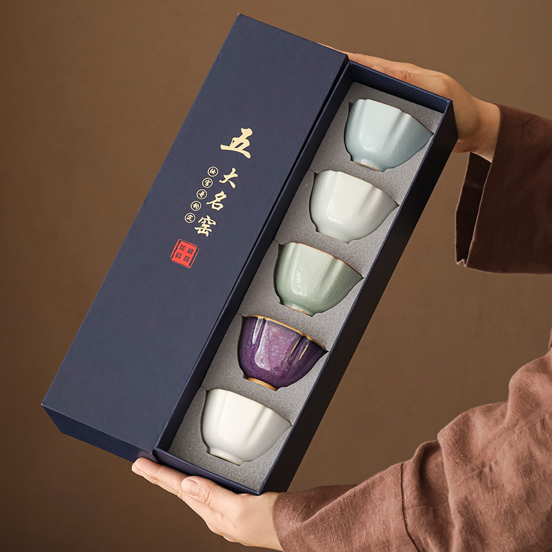 Five Famous Kilns 5 Cups Tea S - Celadon Ceramic Cup 리뷰 및 가격